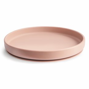 Mushie Silikonowy Talerzyk dla Dziecka z Przyssawką Blush