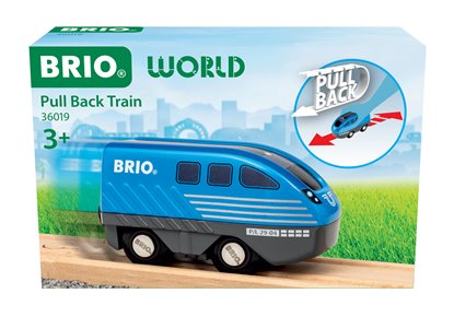 BRIO World Pociąg Pull Back do Kolejki Drewnianej