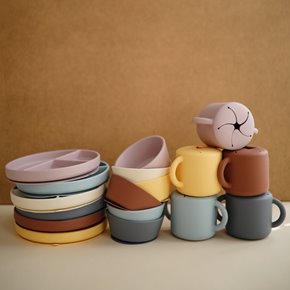 Mushie Silikonowa Miseczka dla Dziecka Soft Lilac