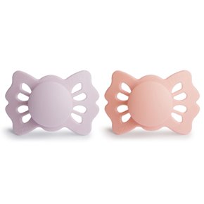 FRIGG Lucky Smoczek symetryczny 2-pak silikon 0-6m Soft Lilac / P