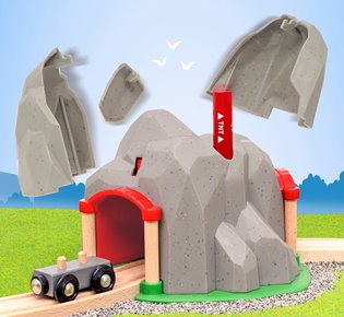 BRIO World Wybuchający Tunel do Kolejki