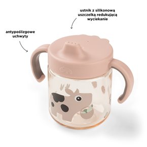 Done by Deer Kubek z Ustnikiem 2w1 Tiny Farm Powde