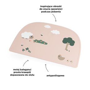 Done by Deer Silikonowa Podkładka na Stół Tiny Farm Powder