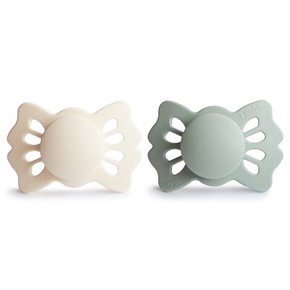 FRIGG Lucky Smoczek symetryczny 2-pak silikon 0-6m Cream / Sage