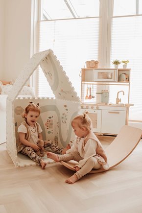 Play&Go TILOO Dwustronna Mata Piankowa 3w1 Village