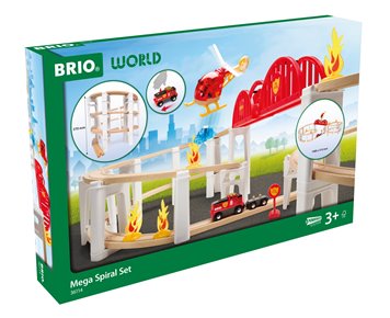 BRIO World Duża Kolejka Drewniana Mega Spirala