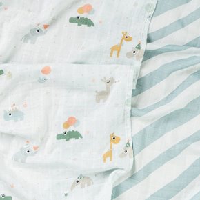 Done by Deer Pieluszki Bawełniane 65x65cm 2szt Celebration Blue