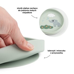 Done by Deer Zestaw Obiadowy z Przyssawką Green