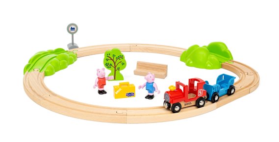 BRIO World Zestaw Kolejki Świnka Peppa 18 el.