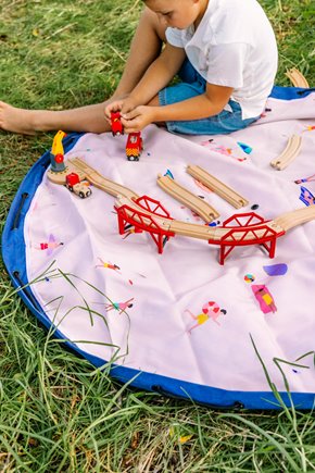 Play&Go NOOMAD OUTDOOR Worek na Zabawki i Mata do Zabawy 2w1 Beac
