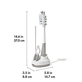 OXO tot Szczotka do Mycia Butelek z Akcesoriami Pebble