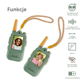 Zazu Fun Video Walkie Talkie dla Dzieci Sage