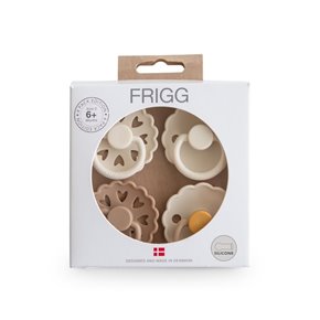 FRIGG Smoczki uspokajające zestaw 4 szt. kauczuk 6-18m Snowflake