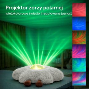 ZAZU Gaia Projektor Zorzy Polarnej White