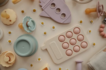 Mushie Zabawka sensoryczna Telefon Pop It Blush