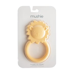 Mushie Gryzak Silikonowy Lew Soft Yellow