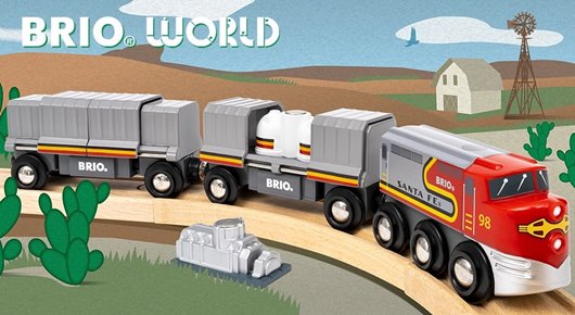 BRIO World Pociągi Świata - Pociąg Santa Fe w USA