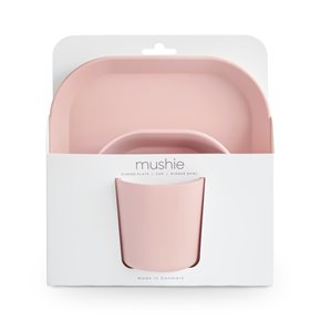 Mushie Zestaw Naczyń dla Dziecka Square Blush