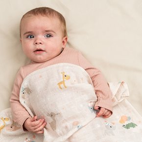 Done by Deer Otulacz Kocyk Bawełniany 120x120cm Celebration Powde