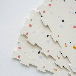 3 Sprouts Mata Piankowa EVA Terrazzo Cream - Puzzle Podłogowe