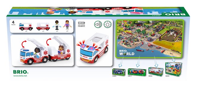 BRIO World Karetka ze Światłem i Dźwiękiem