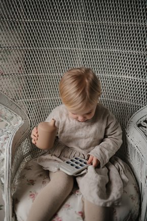 Mushie Zabawka sensoryczna Telefon Pop It Cambridge Blue