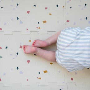 3 Sprouts Mata Piankowa EVA Terrazzo Cream - Puzzle Podłogowe