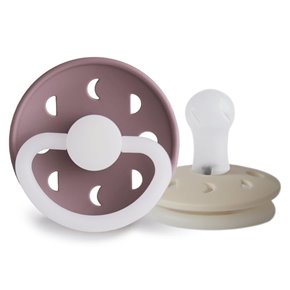 FRIGG Moon Phase Smoczek uspokajający na noc 2-pak - silikon, roz