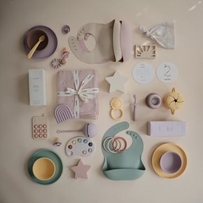 Mushie Silikonowy Talerzyk dla Dziecka z Przyssawką Soft Lilac