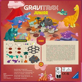 GraviTrax Junior Zestaw Uzupełniający Dinozaury Dino 33el.