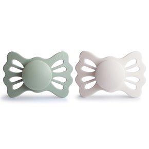 FRIGG Lucky Smoczek symetryczny 2-pak silikon 6-18m Sage / Silver