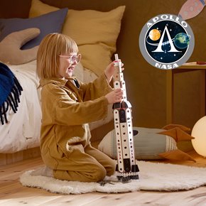 BRIO Builder Zestaw Konstrukcyjny Rakieta Kosmiczna Apollo Satur